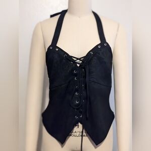 Killstar Prinna Lace-Up Vest